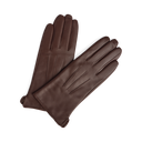 Markberg Carianna Handsker Chocolate Brown Læder