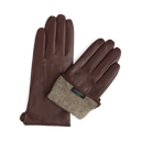 Markberg Carianna Handsker Chocolate Brown Læder
