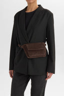 Markberg Zaya Bæltetaske Dark Brown Suede