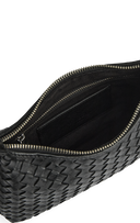 Markberg Avenya Crossbody Taske Sort Flettet Læder