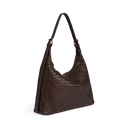 Markberg Tribeca Taske Dark Brown Flettet Læder