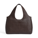 Markberg Laurine Shopper Espresso Brown Soft Vintage Læder