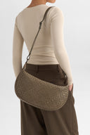 Markberg Muse Taske Ivy Green Flettet Læder