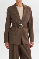 Markberg Keva Taljebælte Dark Brown Suede