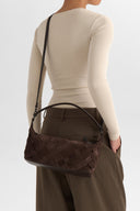Markberg Lotus Taske Dark Brown Suede
