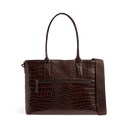 Markberg Kelsey Arbejdstaske Croco Espresso Brown Vintage