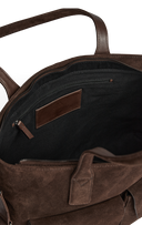 Markberg Kelsey Arbejdstaske Dark Brown Suede
