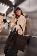 Markberg Kelsey Arbejdstaske Dark Brown Suede