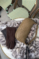 Markberg Mini Muse Taske Ivy Green Flettet Læder